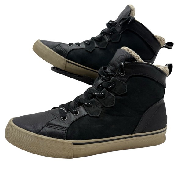 Sorel Caribou Storm Mens 12 Waterproof Ankle Boots Shoes Leather Lined Winter - Picture 1 of 11